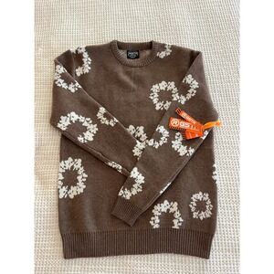 RGSTR UNISEX CREW NECK SWEATER SIZE Medium Brown
